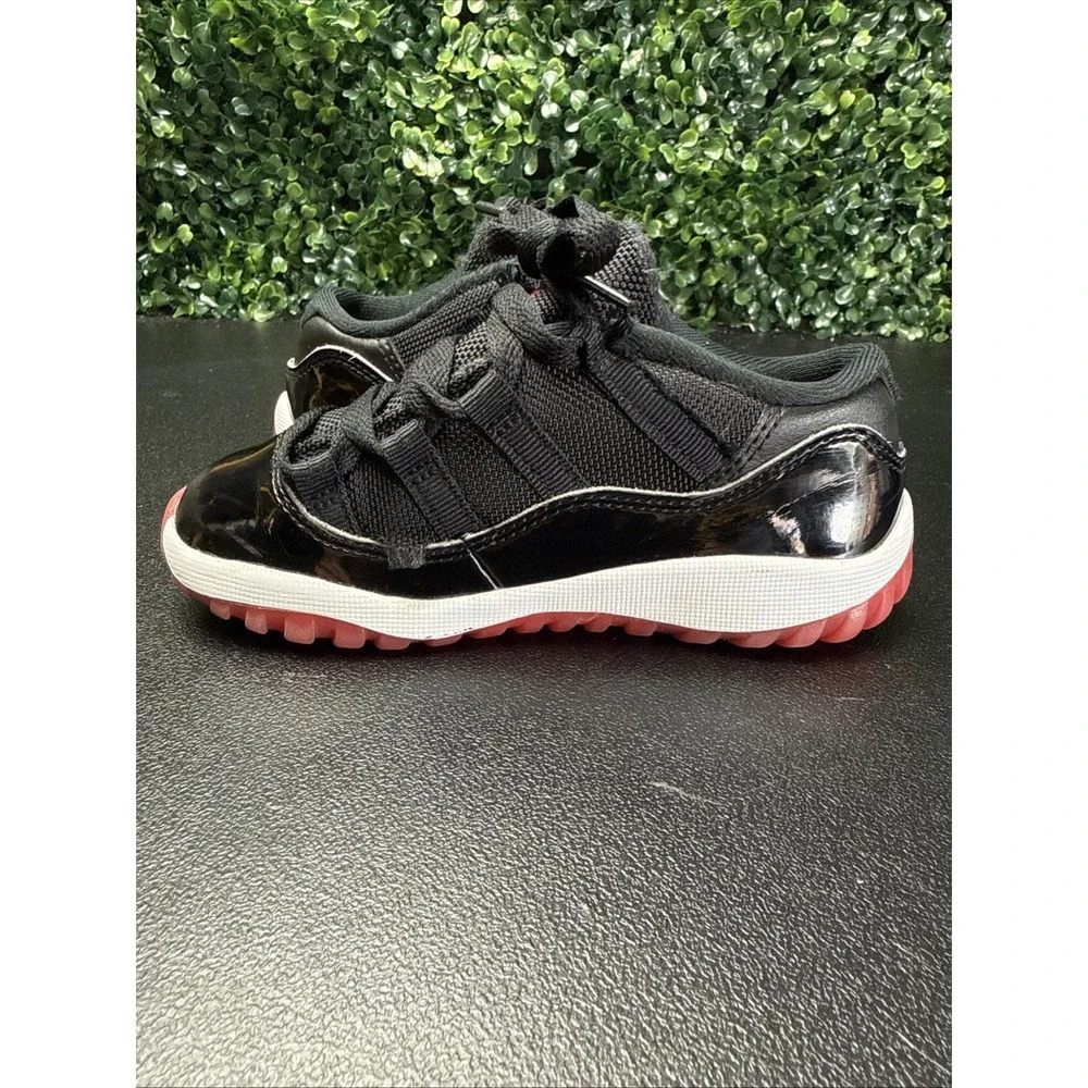 Nike Air Jordan 11 Retro Low Bred Toddler 10C Black Red FV5120-006